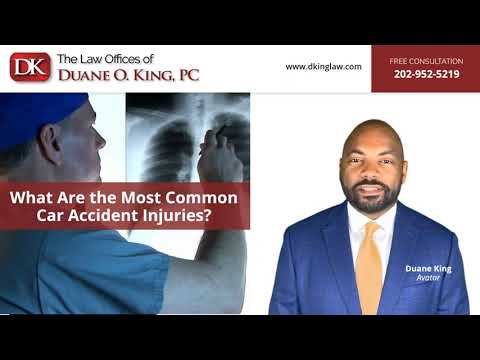 What are the Most Common Car Accident Injuries? | The Law Offices of Duane O. King